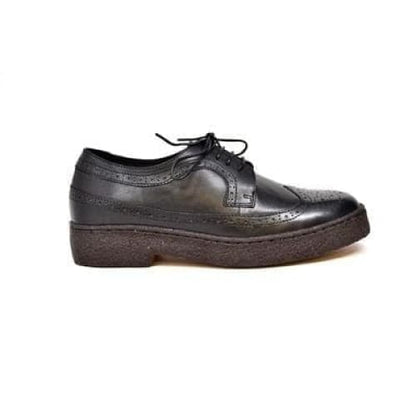British Walkers Wingtip Oxfords Men's Black Leather Low Tops Shoes by British Walkers – Don't Panic Shoes