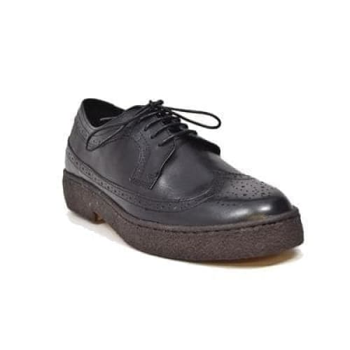 British Walkers Wingtip Oxfords Men's Black Leather Low Tops Shoes by British Walkers – Don't Panic Shoes
