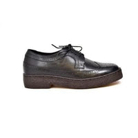 Thumbnail for British Walkers Wingtip Oxfords Men’s Black Leather Low Tops