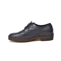 Thumbnail for British Walkers Wingtip Oxfords Men’s Navy Blue Leather