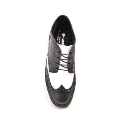 British Walkers Wingtip Two Tone Men’s Black And White