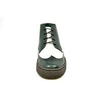 Thumbnail for British Walkers Wingtip Two Tone Men’s Green And White