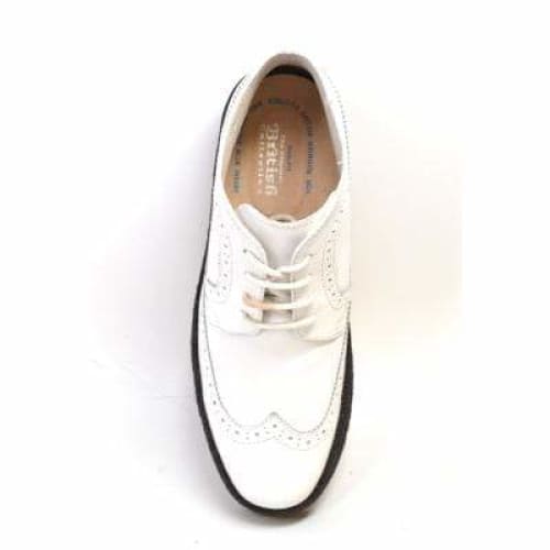 British Walkers Wingtips Limited Men's All White Leather High Tops Shoes by British Walkers – Don't Panic Shoes