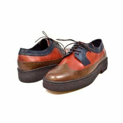British Walkers Wingtips Men's Olive Burgundy Navy Leather Oxfords Shoes by British Walkers – Don't Panic Shoes
