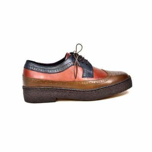 British Walkers Wingtips Men's Olive Burgundy Navy Leather Oxfords Shoes by British Walkers – Don't Panic Shoes