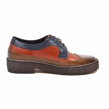 British Walkers Wingtips Men's Three Tone Multicolor Oxfords Custom Made To Order Shoes by British Walkers – Don't Panic Shoes