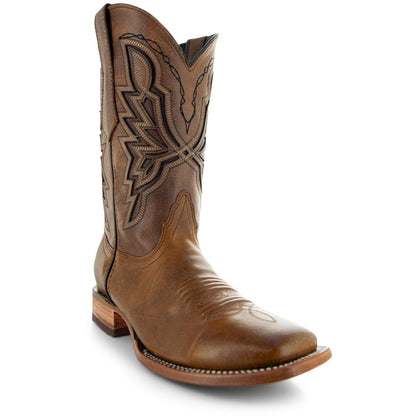 Broad Square Toe Cowboy Boots | Men's Broad Toe Boots (H50028) Cowboy Boots by Soto Boots – Don't Panic Shoes