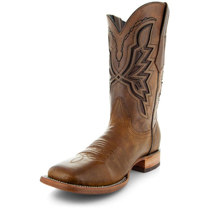 Broad Square Toe Cowboy Boots | Men's Broad Toe Boots (H50028) Cowboy Boots by Soto Boots – Don't Panic Shoes