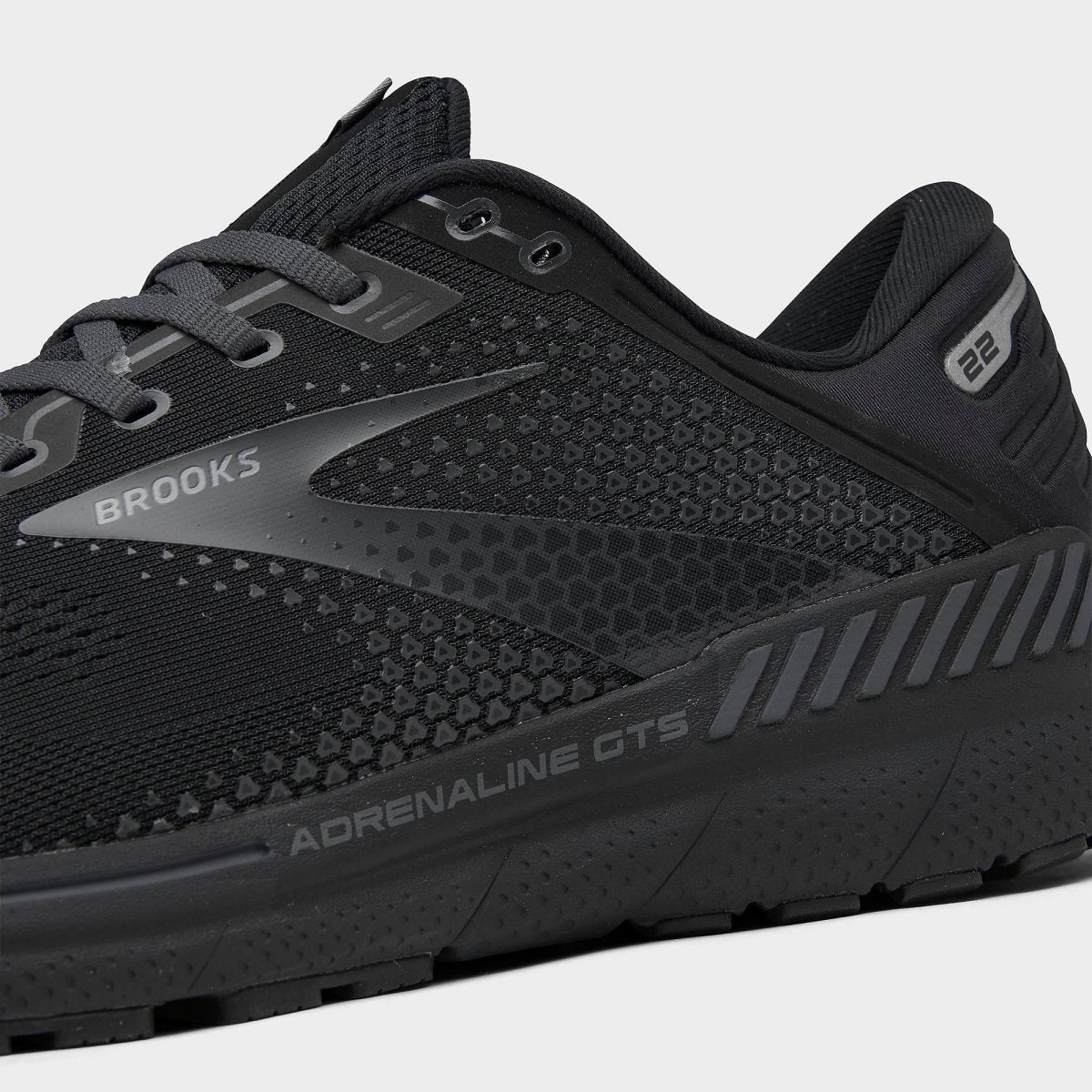 BrookS Adrenaline Gts 22 Men’s Black Ebony Stability Performance Running Shoes 1103661d020 Footwear by Brooks – Don't Panic Shoes