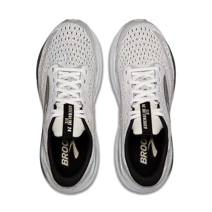 BrookS Adrenaline Gts 24 Men’s White Black Pelican Supportive Stability Running Shoes 1104371d126 Footwear by Brooks – Don't Panic Shoes
