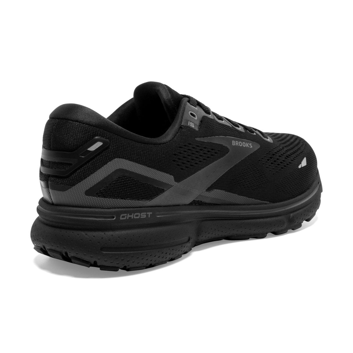 BrookS Ghost 15 Men’s Running Shoe Black Ebony 1103931d020 Neutral Cushioning Road Trainer Lightweight Breathable Footwear by Brooks – Don't Panic Shoes