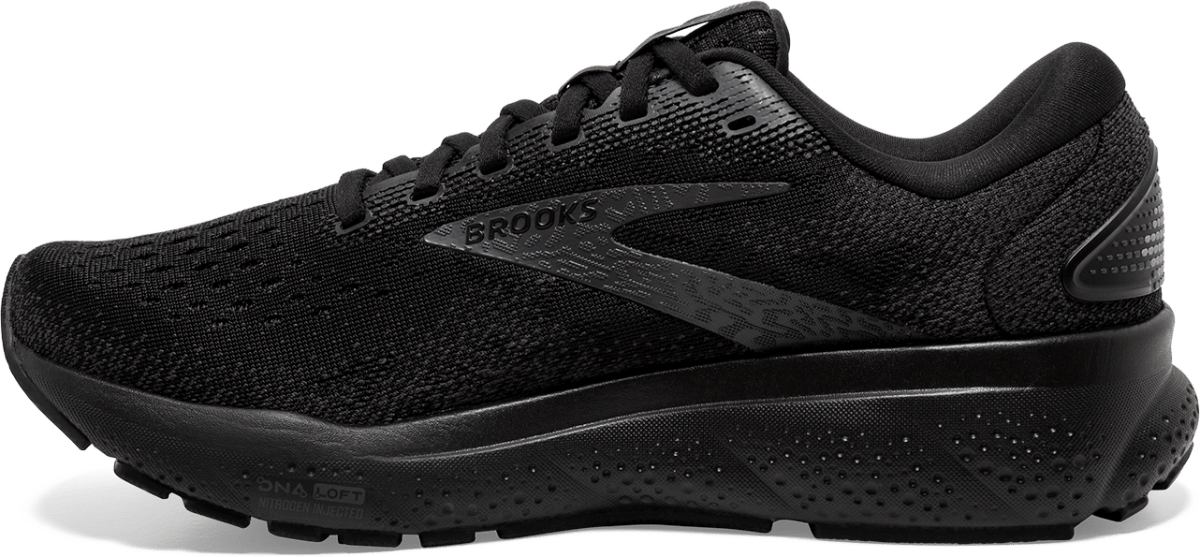 BrookS Ghost 16 Men’s Black Ebony 1104181d020 Running Shoes Neutral Cushion Footwear by Brooks – Don't Panic Shoes