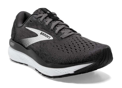 BrookS Ghost 16 Men’s Running Shoe Neutral Cushioning Black Grey White 1104181d090 Footwear by Brooks – Don't Panic Shoes