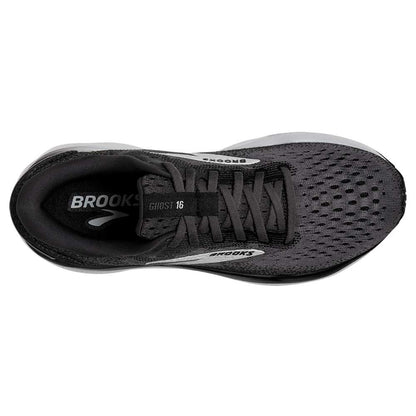 BrookS Ghost 16 Men’s Running Shoe Neutral Cushioning Black Grey White 1104181d090 Footwear by Brooks – Don't Panic Shoes