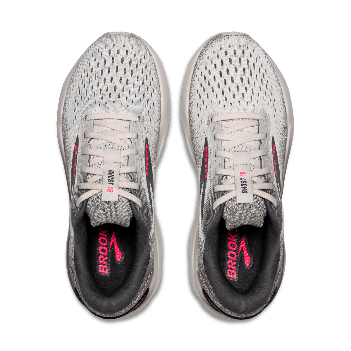 BrookS Ghost 16 Women’s Grey Gargoyle Pink Neutral Cushioning Road Running Shoe 1204071b006 Footwear by Brooks – Don't Panic Shoes