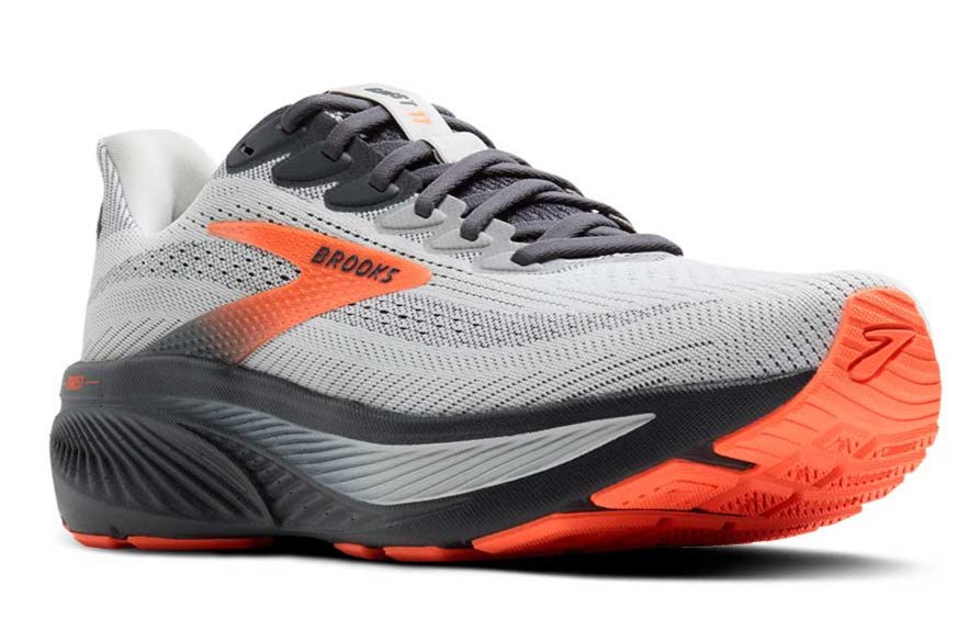 BrookS Ghost 17 Cushioned Neutral Running Shoes Men’s Oyster Mushroom Orange Ebony 1104421d048 Footwear by Brooks – Don't Panic Shoes