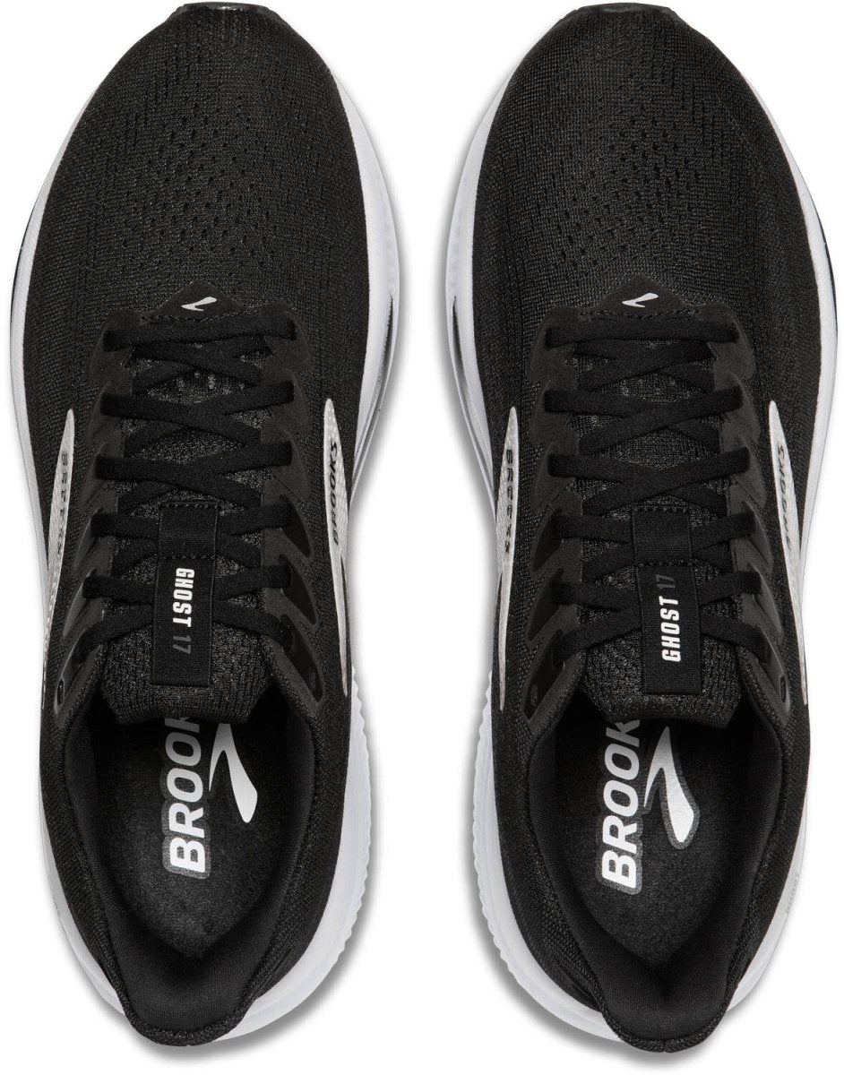 BrookS Ghost 17 Men’s Black Grey White Neutral Cushion Running Shoes 1104421d090 Footwear by Brooks – Don't Panic Shoes