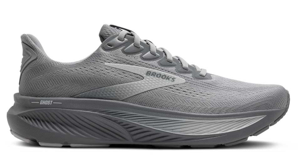 Brooks Ghost 17 Men's Running Shoes Neutral Cushioning Primer Gray Oyster Mushroom 1104421d041 Footwear by Brooks – Don't Panic Shoes