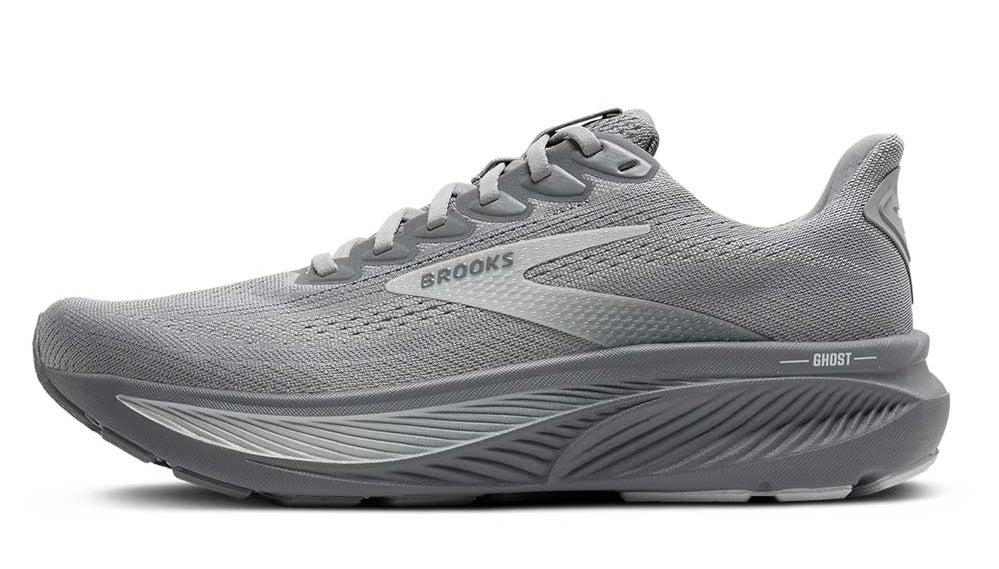 Brooks Ghost 17 Men's Running Shoes Neutral Cushioning Primer Gray Oyster Mushroom 1104421d041 Footwear by Brooks – Don't Panic Shoes