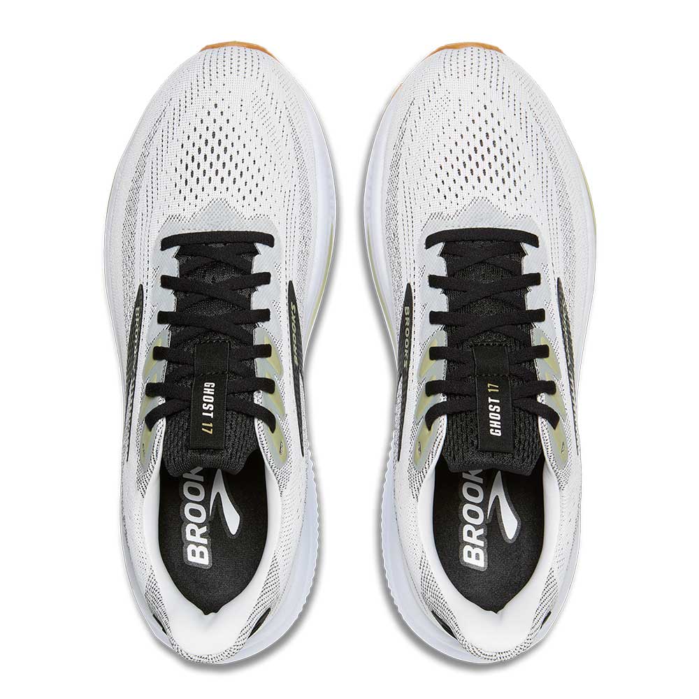 BrookS Ghost 17 Men’s White Black Tea Neutral Road Running Shoe Lightweight Cushioned 1104421d191 Footwear by Brooks – Don't Panic Shoes
