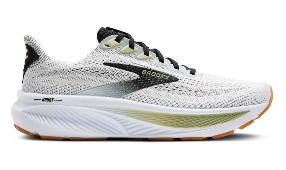 BrookS Ghost 17 Men’s White Black Tea Neutral Road Running Shoe Lightweight Cushioned 1104421d191 Footwear by Brooks – Don't Panic Shoes