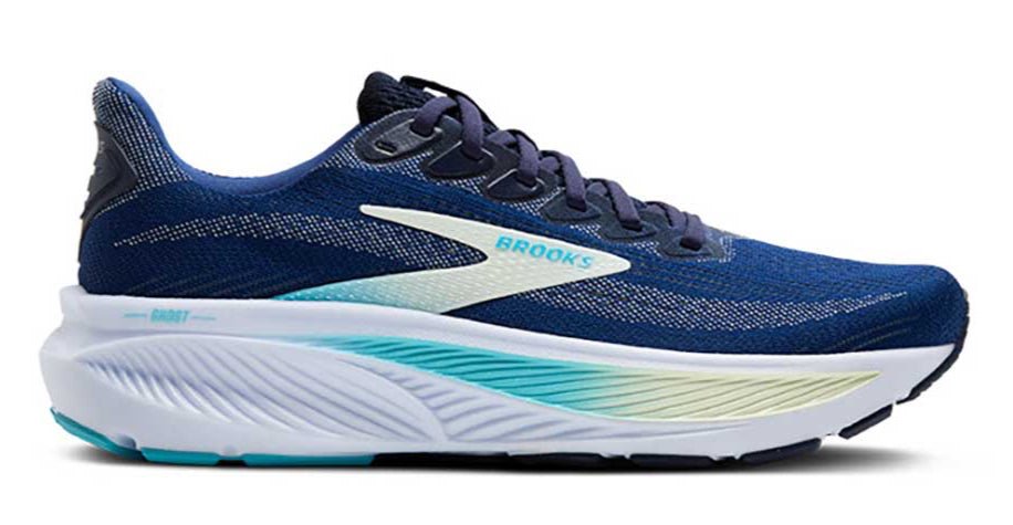 BrookS Ghost 17 Women’s Engineered Mesh Navy Green Turquoise Road Running Shoes 1204311b458 Footwear by Brooks – Don't Panic Shoes