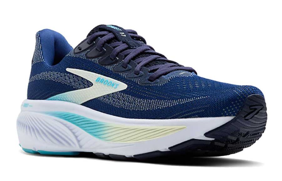 BrookS Ghost 17 Women’s Engineered Mesh Navy Green Turquoise Road Running Shoes 1204311b458 Footwear by Brooks – Don't Panic Shoes