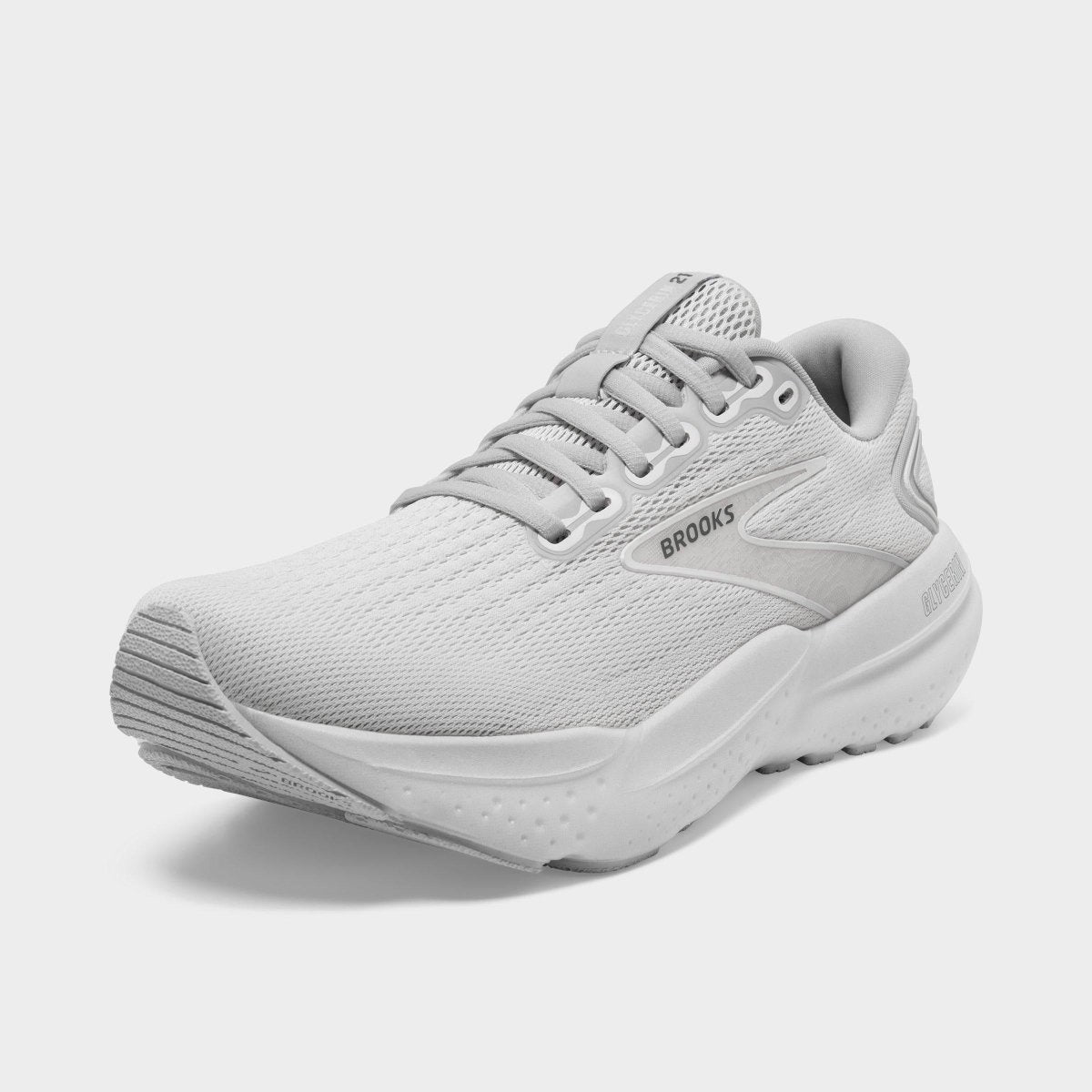 BrookS Glycerin 21 Men’s Neutral High Cushioning Running Shoe White White Grey 1104191d151 Footwear by Brooks – Don't Panic Shoes