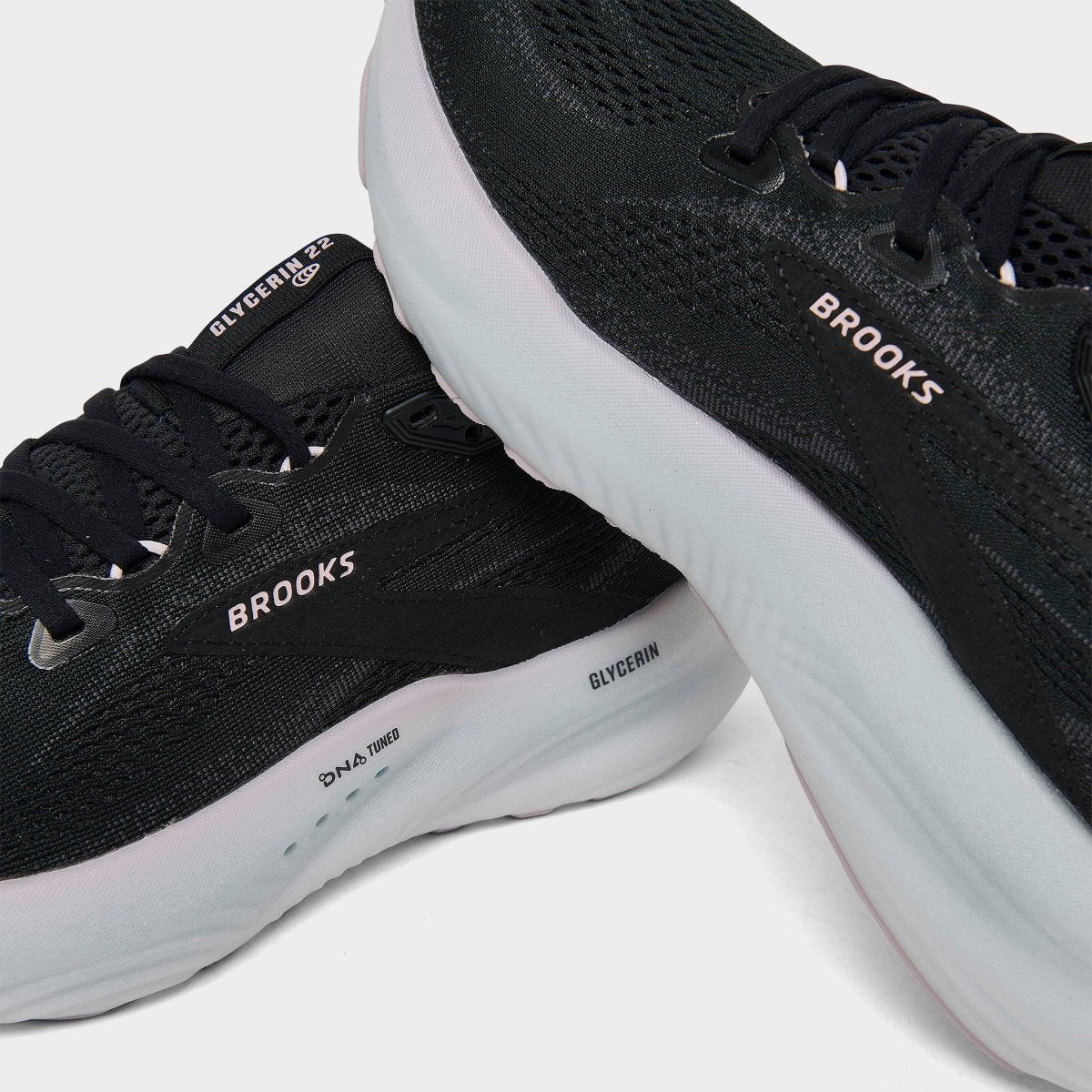 BrookS Glycerin 22 Women’s Black Orchid Ice White Cushioned Running Shoe 1204341b024 Footwear by Brooks – Don't Panic Shoes