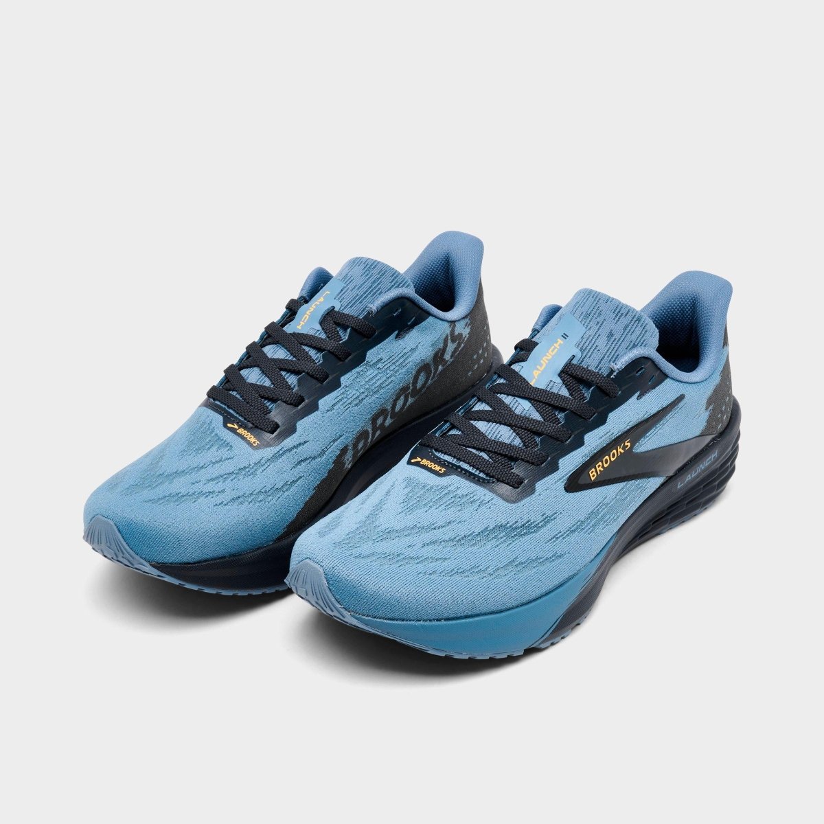 BrookS Launch 11 Men’s Country Blue Ebony Orange Running Shoe Performance Trainer 1104501d461 Footwear by Brooks – Don't Panic Shoes