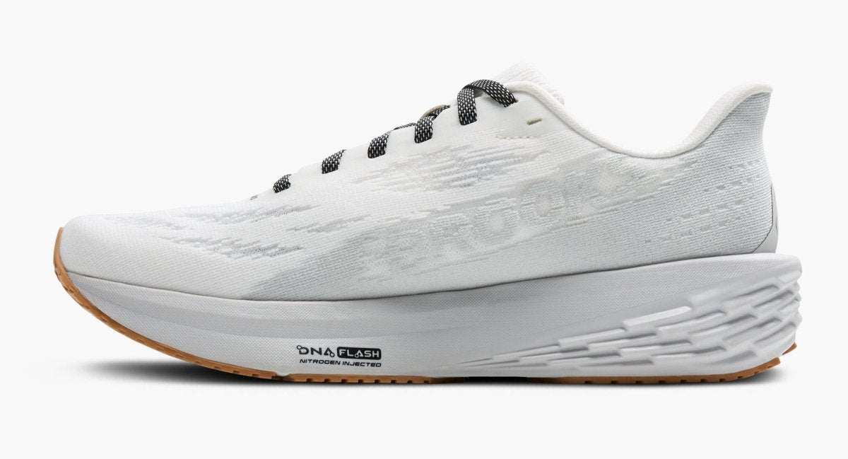 BrookS Launch 11 Men’s Road Running Shoes Lightweight Neutral Cushion White Grey Black 1104501d135 Footwear by Brooks – Don't Panic Shoes