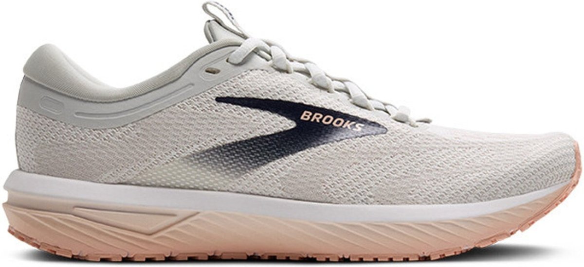 BrookS Revel 7 Women’s Oyster White Tropical Peach Neutral Running Shoes 1204241b195 Footwear by Brooks – Don't Panic Shoes