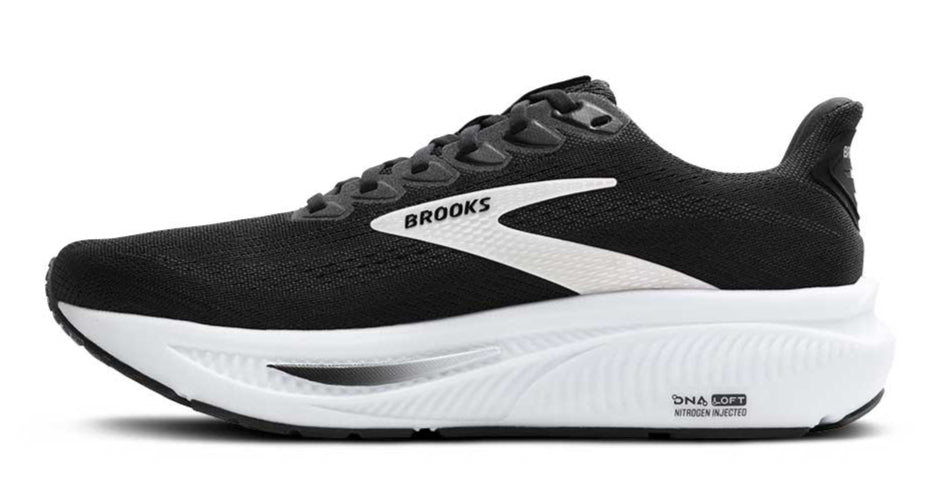 Brooks Running Ghost 17 Women's Black Grey White Neutral Lightweight Cushioned Running Shoe 1204311b090 Footwear by Brooks – Don't Panic Shoes