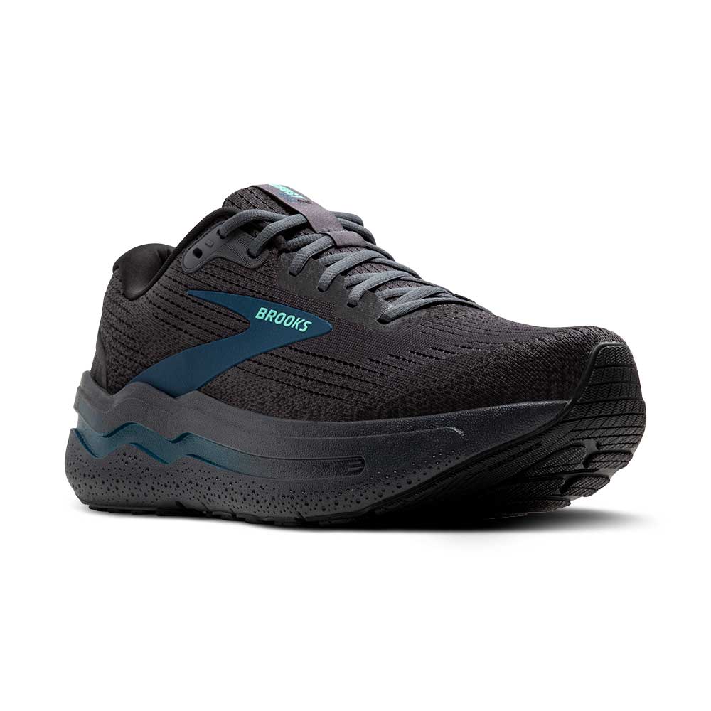 BrookS Running Ghost Max 2 Men’s Engineered Mesh Ebony Cockatoo Blue Sapphire 1104311d081 Footwear by Brooks – Don't Panic Shoes