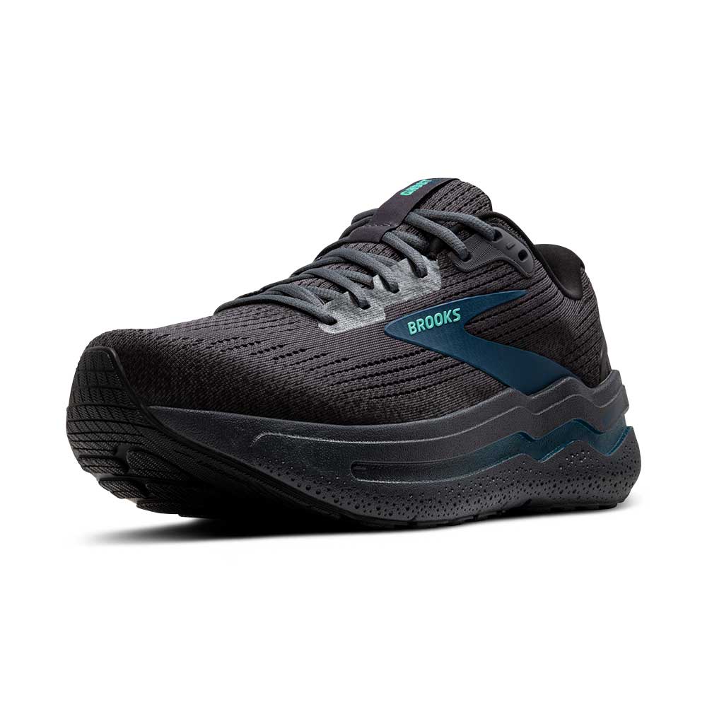 BrookS Running Ghost Max 2 Men’s Engineered Mesh Ebony Cockatoo Blue Sapphire 1104311d081 Footwear by Brooks – Don't Panic Shoes