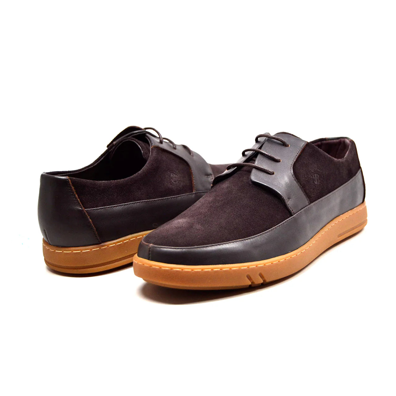 British Walkers Westminster Vintage Bally Style Men's Brown Leather and Suede Low Top Sneakers