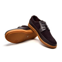 Thumbnail for British Walkers Westminster Vintage Bally Style Men's Brown Leather and Suede Low Top Sneakers
