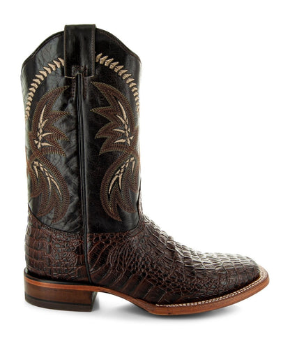 Brown Caiman Belly Print Men's Cowboy Boots H4001 Cowboy Boots by Soto Boots – Don't Panic Shoes