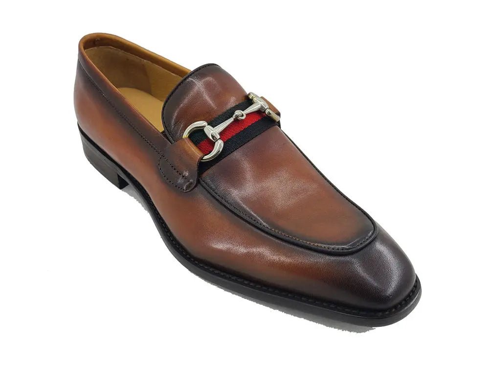Burnished Calfskin Slip On Loafer Calfskin Ks509 - 28r Shoes by Carrucci Shoes – Don't Panic Shoes