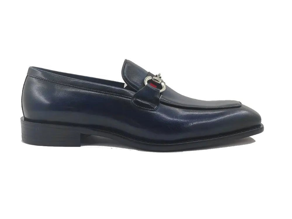 Burnished Calfskin Slip On Loafer Calfskin Ks509 - 28r Shoes by Carrucci Shoes – Don't Panic Shoes