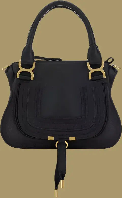 Chloé Marcie Handbag Women’s Calfskin Leather Black CHC2