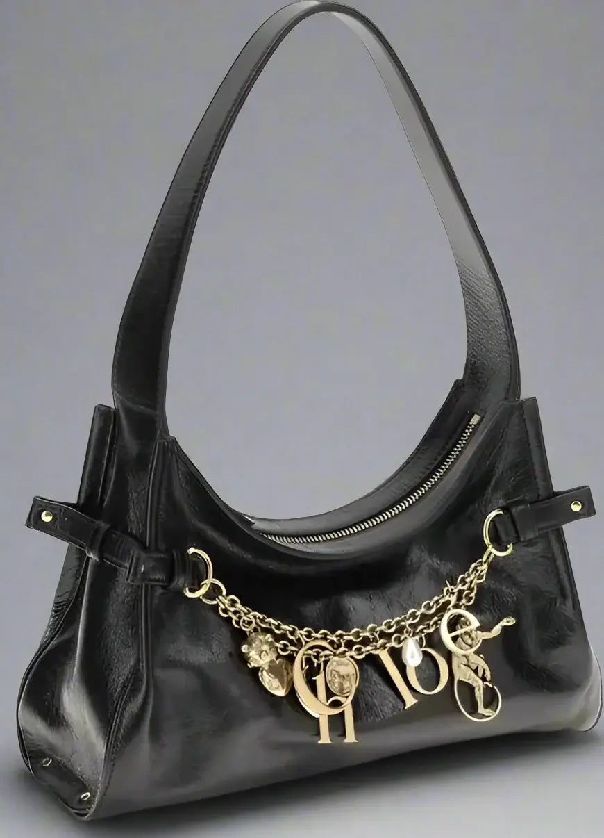 Chloé black Charms hobo Shoulder Bag