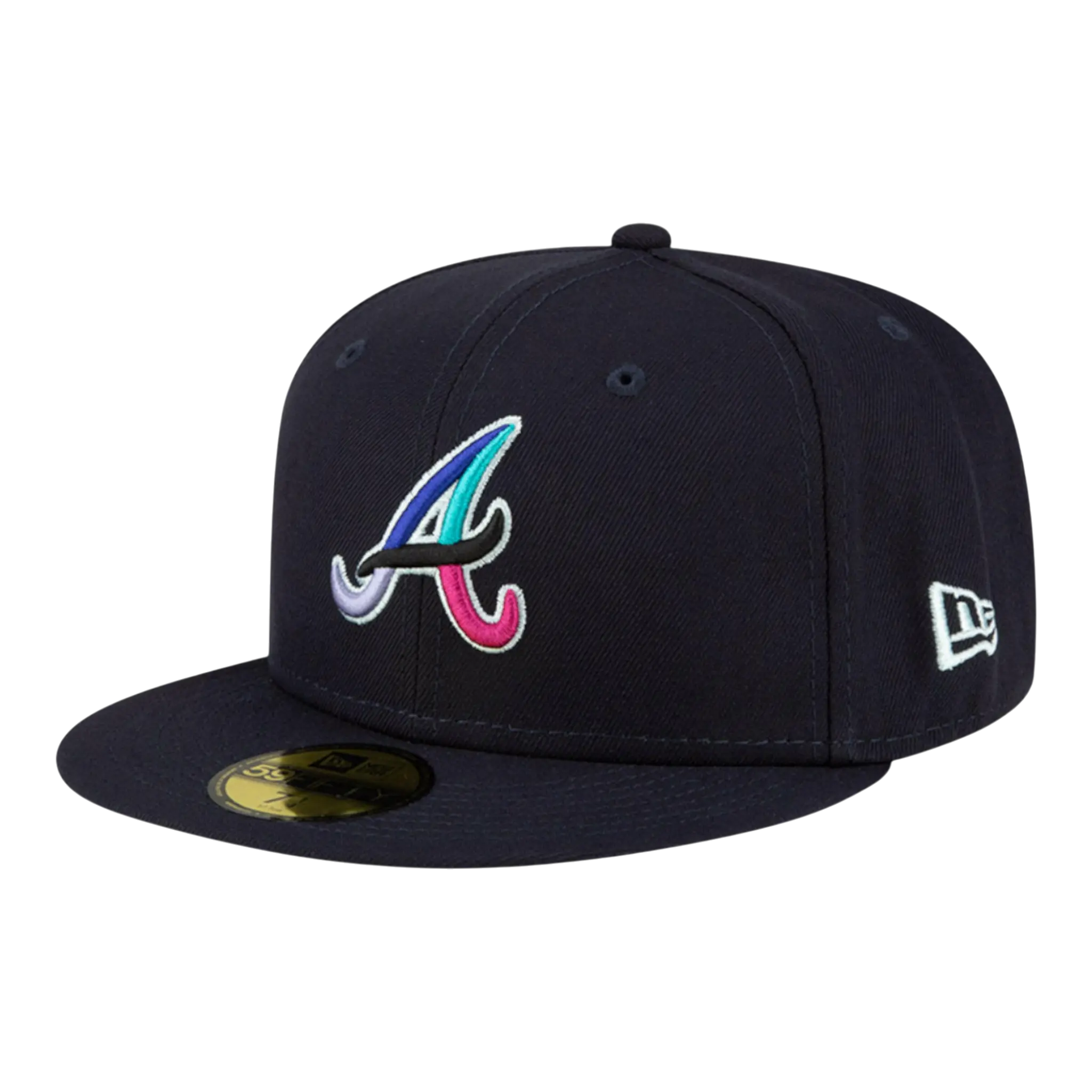 New Era Braves 59FIFTY Fitted Baseball Cap Polar Lights