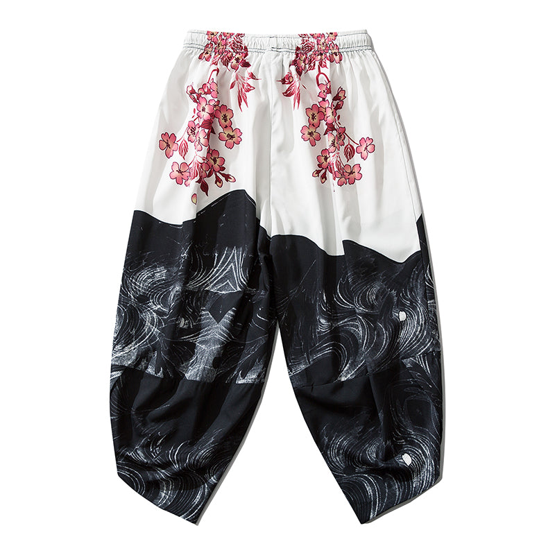 Niepce YC135 Pink Flowers Lightweight Pants