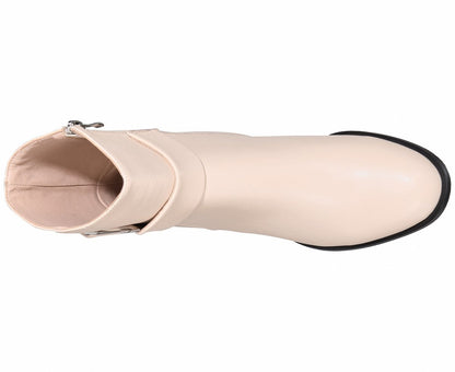 Cadence Booties Beige Shoes by Vaila Shoes – Don't Panic Shoes