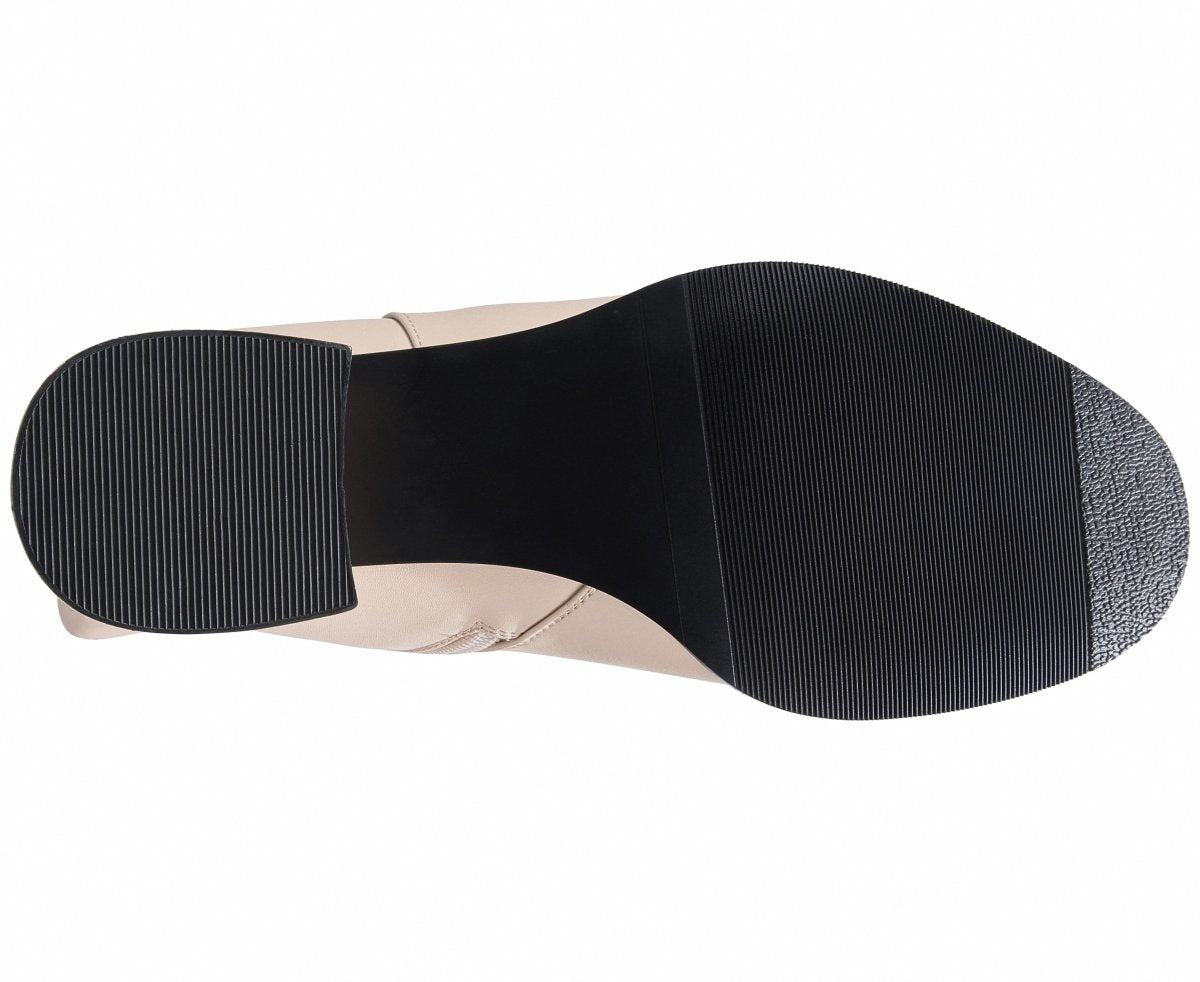 Cadence Booties Beige Shoes by Vaila Shoes – Don't Panic Shoes