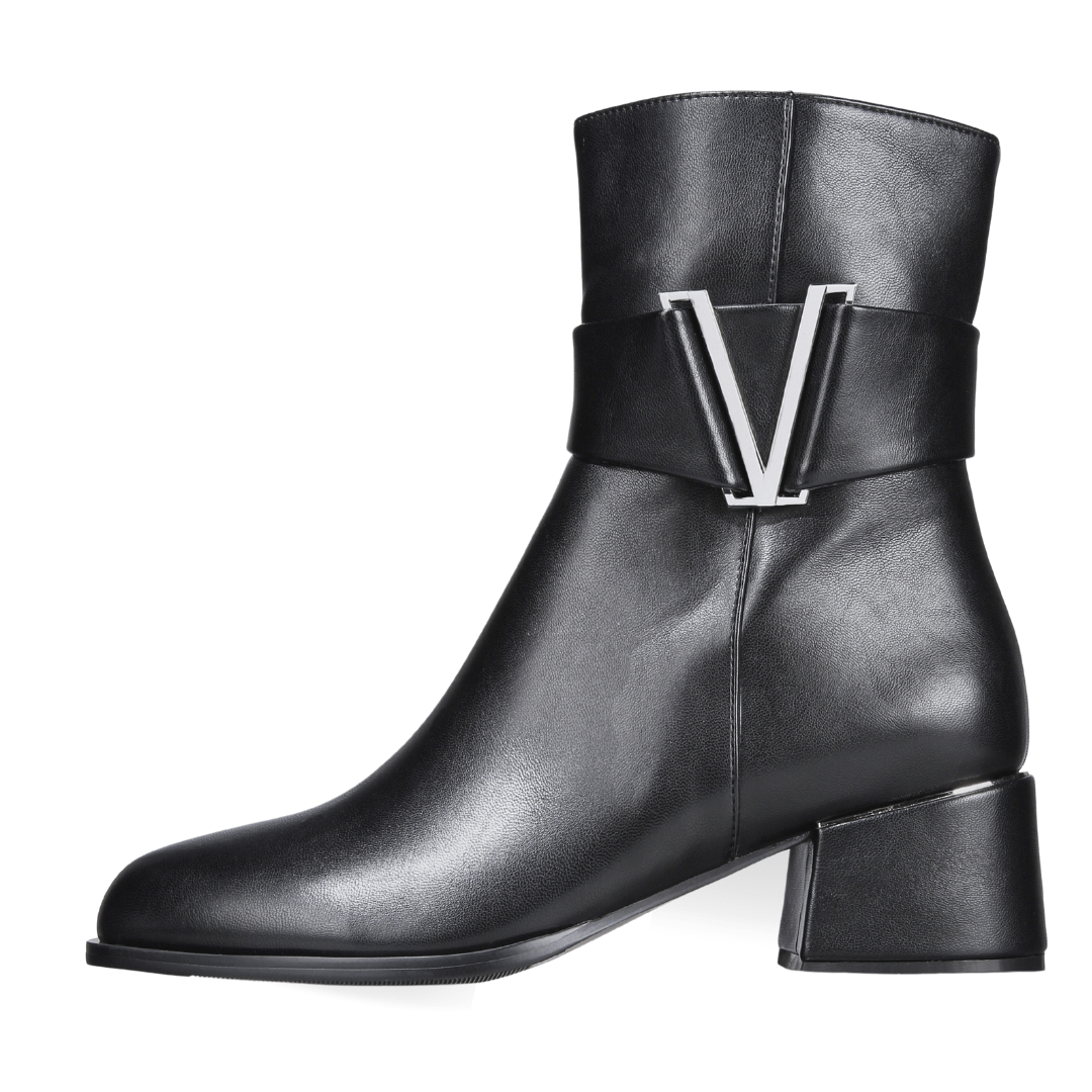 Cadence Booties Black Shoes by Vaila Shoes – Don't Panic Shoes