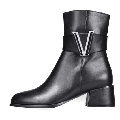 Cadence Booties Black Shoes by Vaila Shoes – Don't Panic Shoes