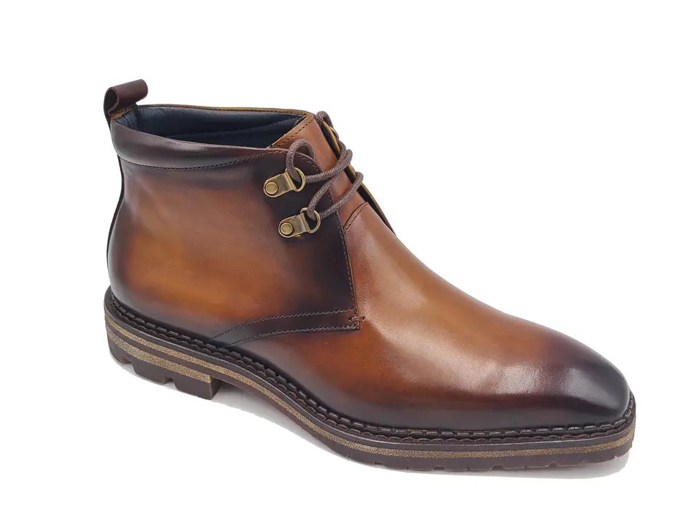 Calfskin Chukka Boot Lug Sole Winter Ready Kb516 - 51 Boots by Carrucci Shoes – Don't Panic Shoes