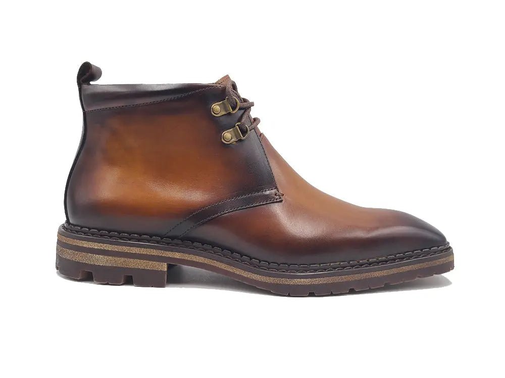 Calfskin Chukka Boot Lug Sole Winter Ready Kb516 - 51 Boots by Carrucci Shoes – Don't Panic Shoes